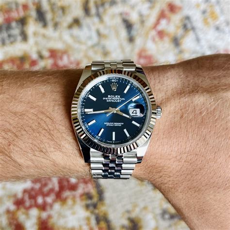 best price rolex datejust 41 blue